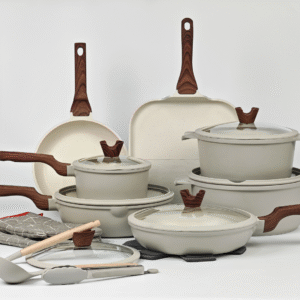 Set ecologico da 21 pezzi di qualità Chef: resistente e atossico