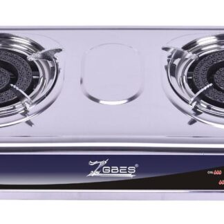 Emirad Morgan Stainless Steel Double Burner Gas Stove (V4)
