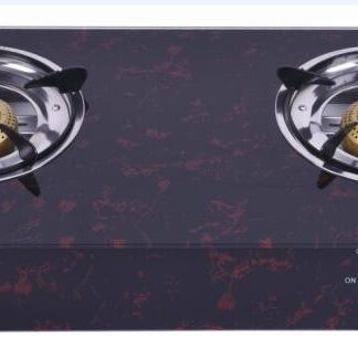 Emirad Morgan Glass Top Double Burner Gas Stove