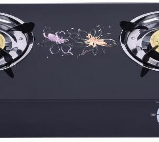 Emirad Morgan Glass Top Double Burner Gas Stove (V5)