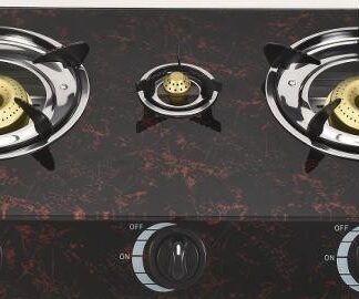 Emirad Morgan Glass Top Three Burner Gas Stove (V2)