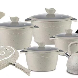 Emirad Morgan 20pcs 20-24-28-32cm Casserole 24cm Fry Pan 3.0L Kettle 32cm Grill Pan 8pcs