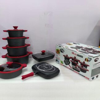 Emirad Morgan BMN 14pcs pot sets 20/24/28/32cm casserole 28cm shallow casserole 36cm
