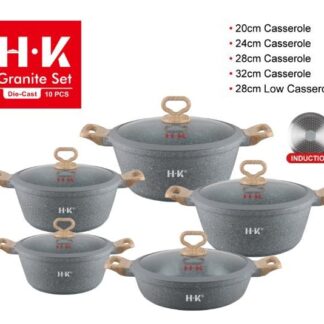 Emirad Morgan HK10pcs 20-24-28-32cm casserole 28cm fry pan induction bottom