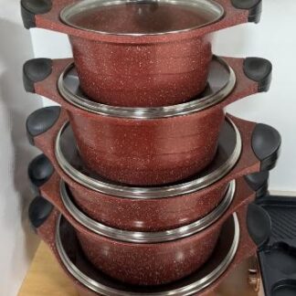 Emirad Morgan Realchef wave 10pcs pot sets 20-24-28-32cm casserole/28cm shallow