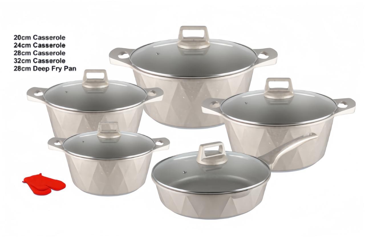 Emirad Morgan H.K 12pcs pot sets 20-24-28-32cm covered Casserole 28cm covered deep fry - Image 2