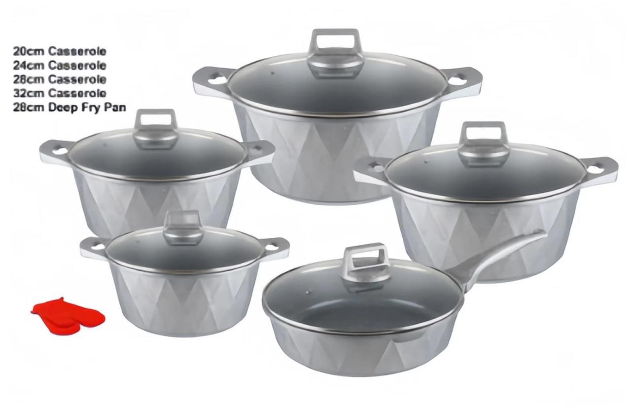 Emirad Morgan H.K 12pcs pot sets 20-24-28-32cm covered Casserole 28cm covered deep fry - Image 3