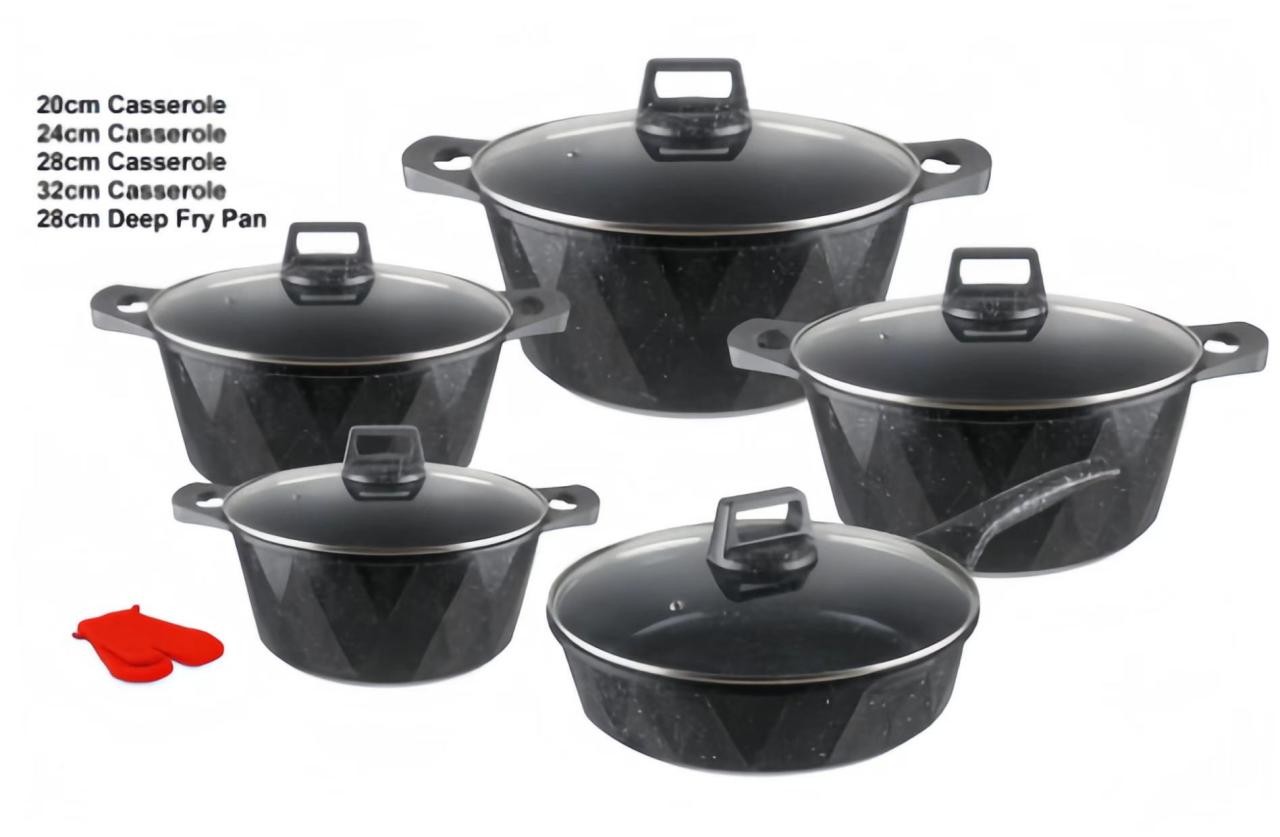 Emirad Morgan H.K 12pcs pot sets 20-24-28-32cm covered Casserole 28cm covered deep fry