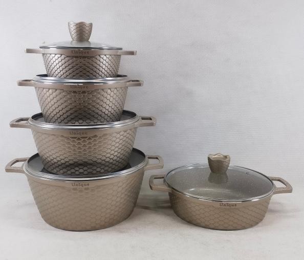 Emirad Morgan Unique POT SET 10pcs/set 20-24-28-32cm Casserole with glass lid 28cm - Image 2
