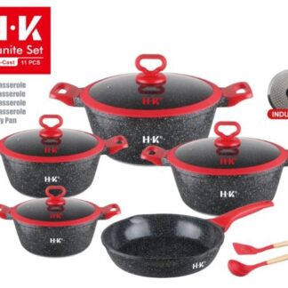 Emirad Morgan HK 11pcs pot set 20-24-28-32cm casserole/28cm shallow fry pan+2pcs kitchen