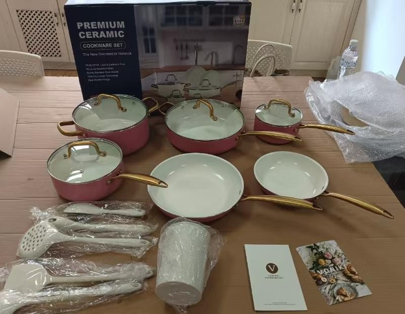 Emirad Morgan 16cm milk pan with lid 20cm milk pan with lid 24cm casserole with lid 28cm
