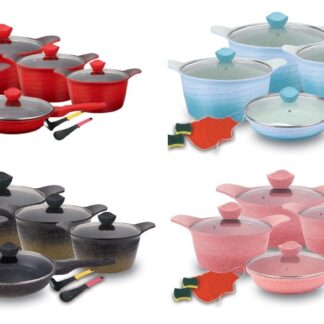 Emirad Morgan Vmigo 15Pcs pot set 20-24-28-32cm casserole 28cm fry pan +5pcs free gifts