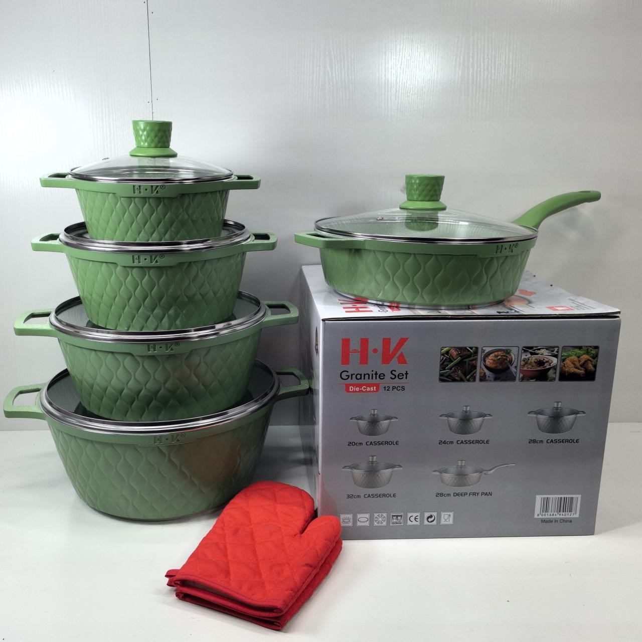 Emirad Morgan H.K20-24-28-32 Casserole with glass lid 28cm deep fry pan with glass - Image 3